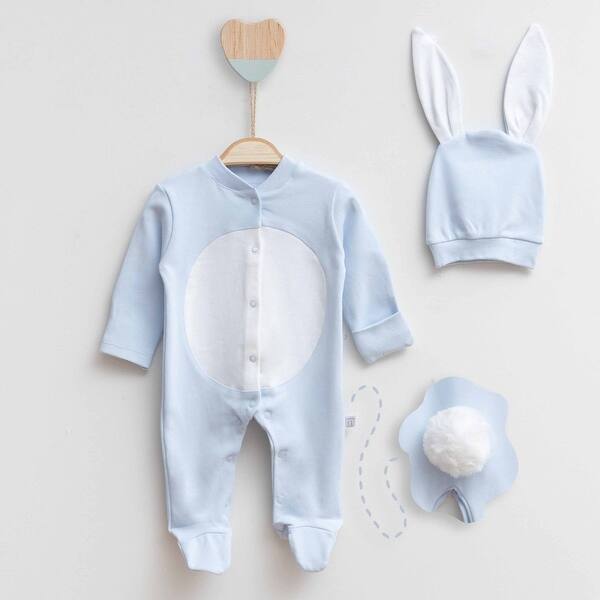 slide 2 of 4, A Sweet Playful Newborn Set Blue