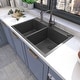 preview thumbnail 30 of 35, Sinber Drop in Double Bowl 304 Stainless Steel Kitchen Sink