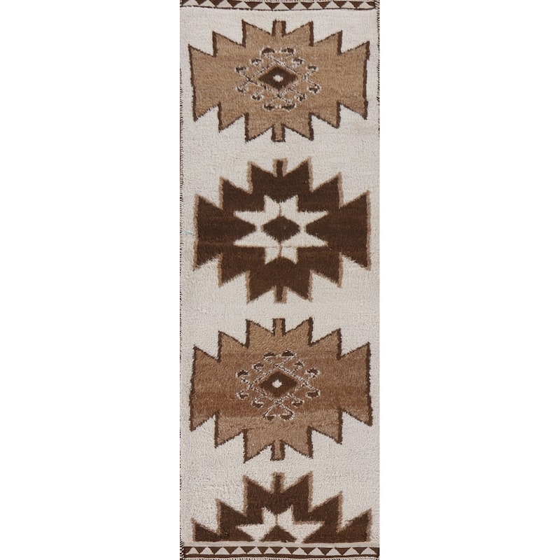 Anatolian Runner Rug Hand-knotted Wool Carpet - 3'2"x 11'7"