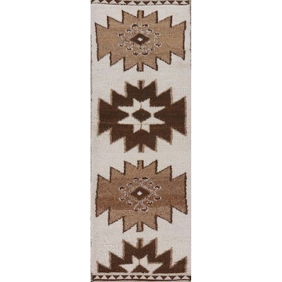 Anatolian Runner Rug Hand-knotted Wool Carpet - 3'2"x 11'7"