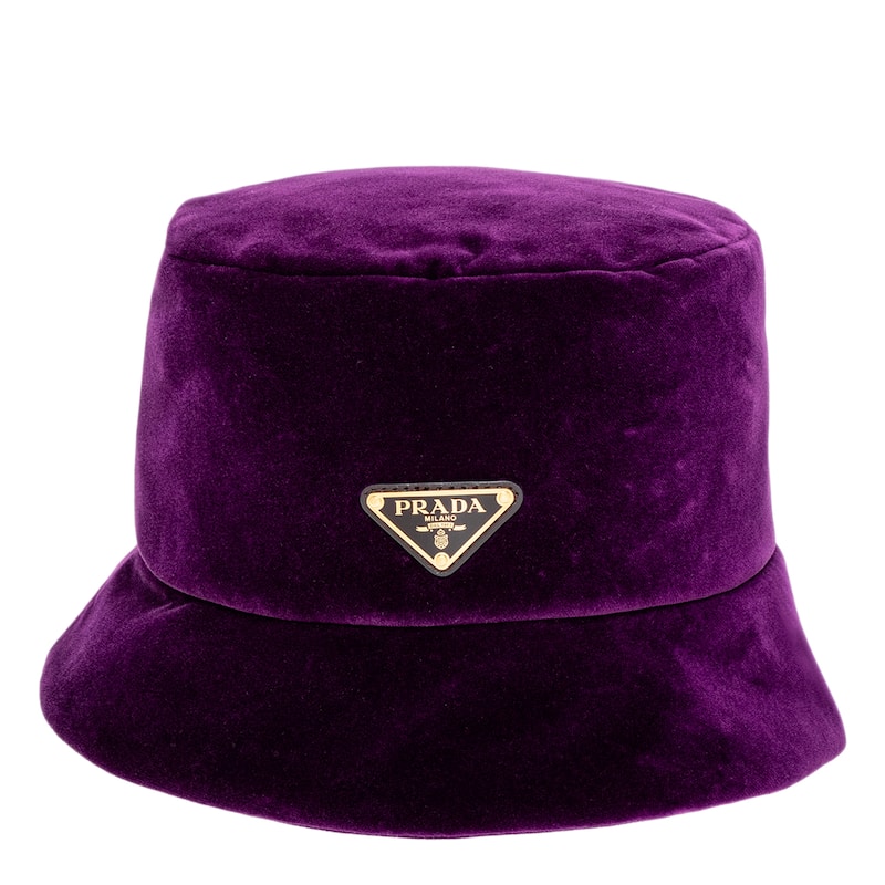 Prada Velvet Bucket Hat - Adult S (6 3/4 - 6 7/8)