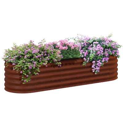Outsunny 6.5' x 2' x 1.4' Galvanized Raised Garden Bed Kit