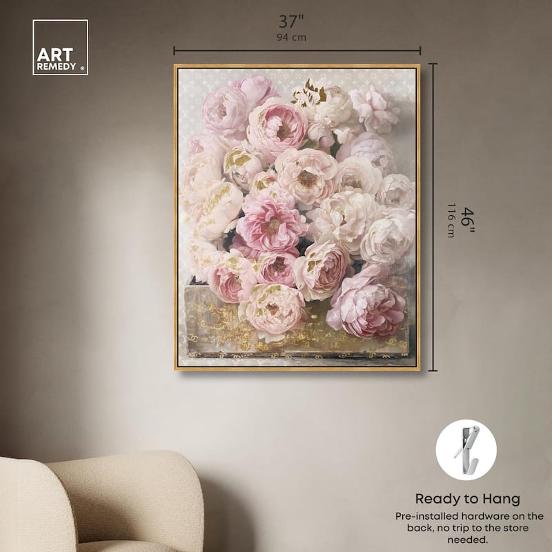 Beautiful Glam Floral Case Canvas by Art Remedy