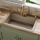 preview thumbnail 4 of 82, Karran Drop-In Quartz 33 in. 1-Hole Single Bowl Kitchen Sink Kit