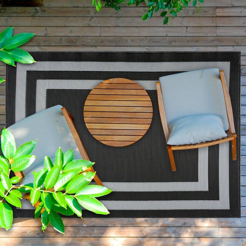 Paris Design 100% Eco-friendly Lightweight Plastic Outdoor Mat/Rug
