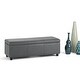 preview thumbnail 123 of 130, WYNDENHALL Franklin 48-in. Wide Contemporary Rectangular Storage Ottoman
