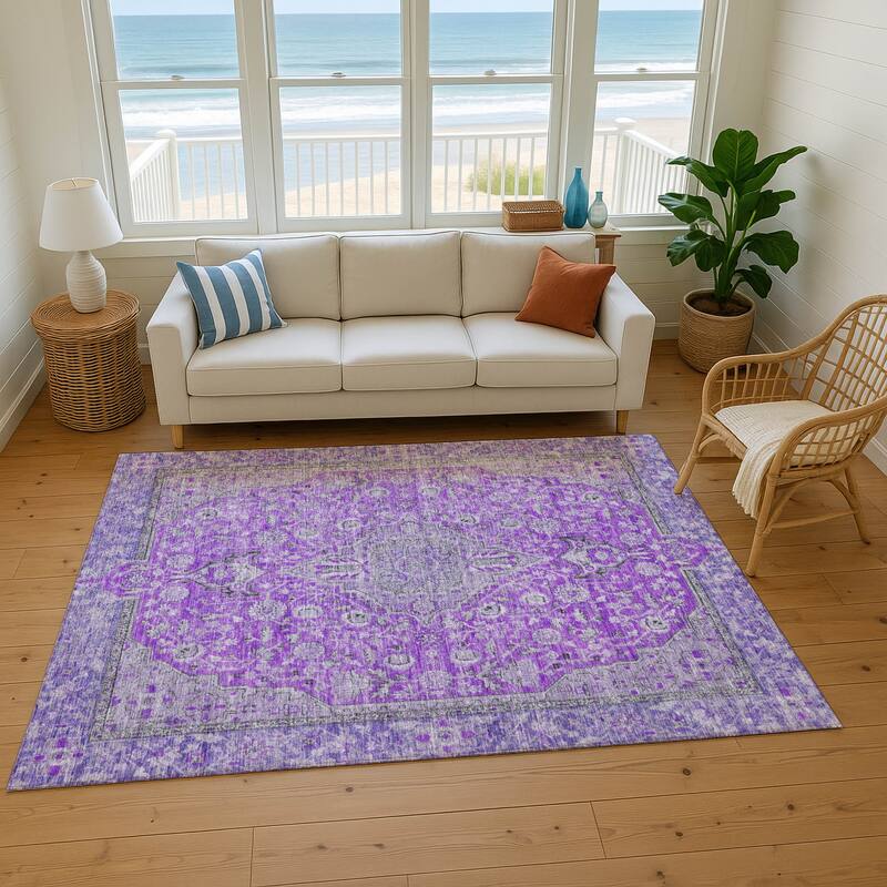 Premium Washable Super Soft Vintage Traditional Mayfield Rug
