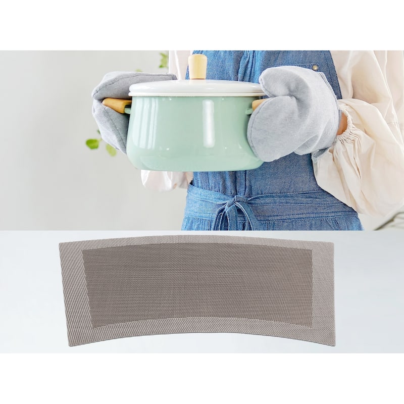 Placemats Set of 8, PVC Placemats for Kitchen Dining Table Decor - 18*13in