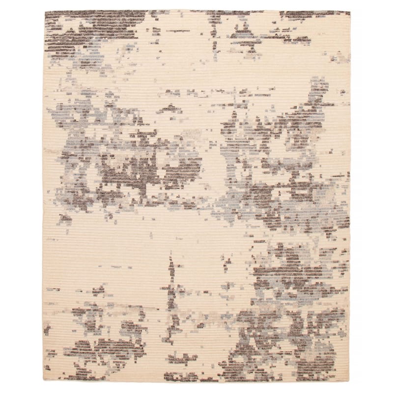 ECARPETGALLERY Hand-knotted Tangier Cream Wool Rug - 8'2 x 9'10 - Cream - 8'2 x 9'10