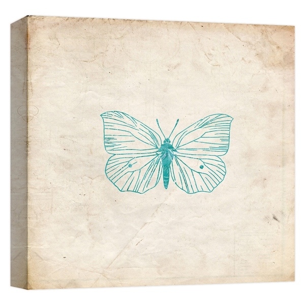 PTM Images 9-124642 PTM Canvas Collection 12" x 12" - "Jade Butterfly" Giclee Butterflies Art Print on Canvas