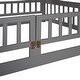 preview thumbnail 13 of 13, Full Over Full Bunk Bed with Convertible Slide, Ladder, Fence, and Play Area for Kids and Teens, Sturdy Pine Wood Frame
