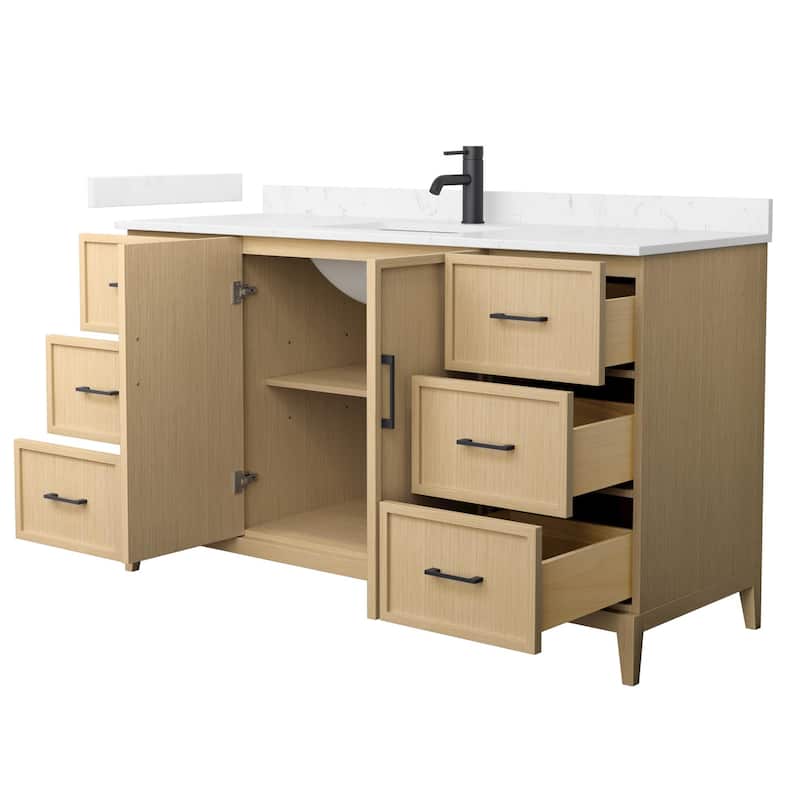 Elan 60-inch Single Vanity, Cultured Marble Top