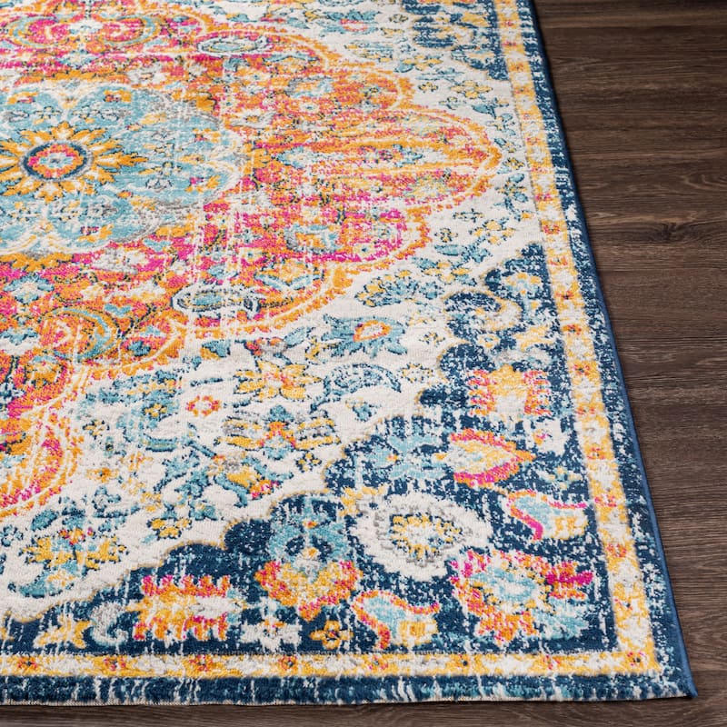 Livabliss Kimaree Bright Boho Medallion Area Rug