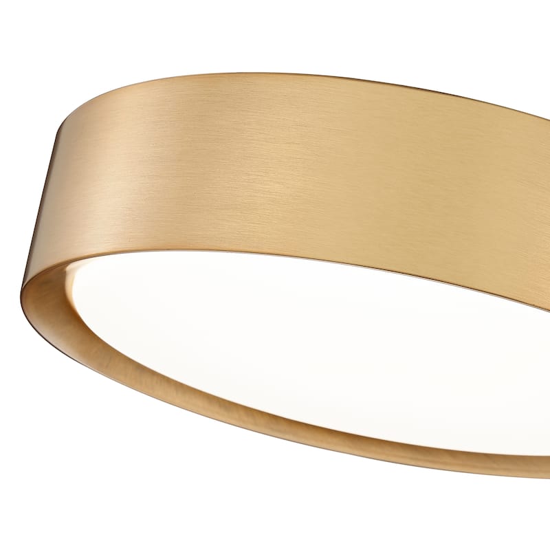 Kawan 1 Light Flush Mount in Modern Gold.