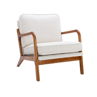 Wood Frame Armchair Accent Chair - Bed Bath & Beyond - 37075150
