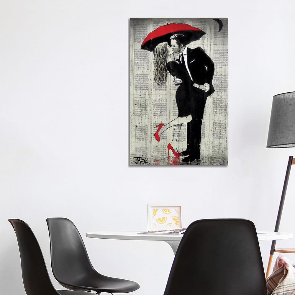 iCanvas "The Kissing Rain" by Loui Jover Canvas Print