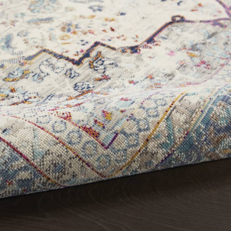 HomeRootsFloral Transitional Rectangle Area Rug - 48' X '24' X '0.5