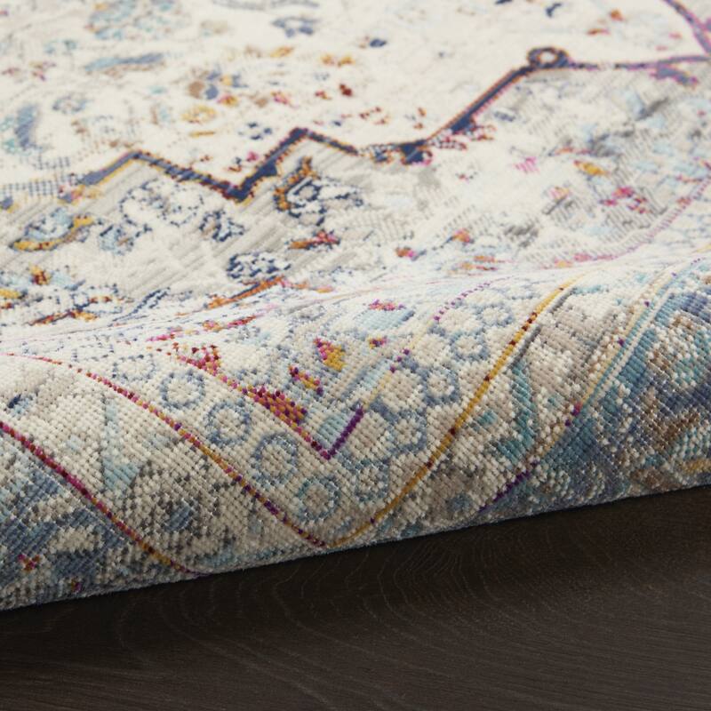 HomeRootsFloral Transitional Runner Area Rug - 96' X '28' X '0.5