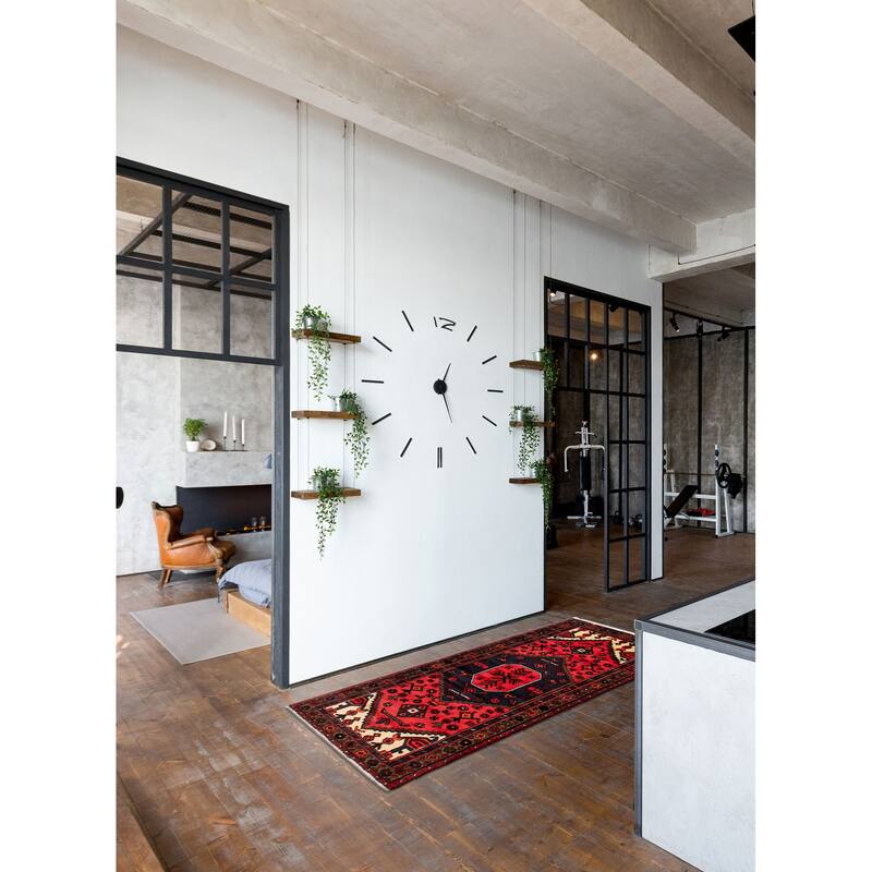 ECARPETGALLERY Hand-knotted Andelz Red Wool Rug - 3'0 x 5'11