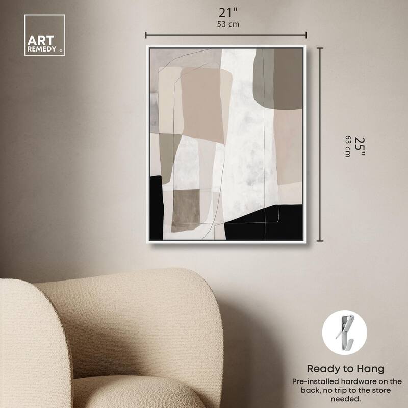 Neutral Forms II Canvas by Art Remedy