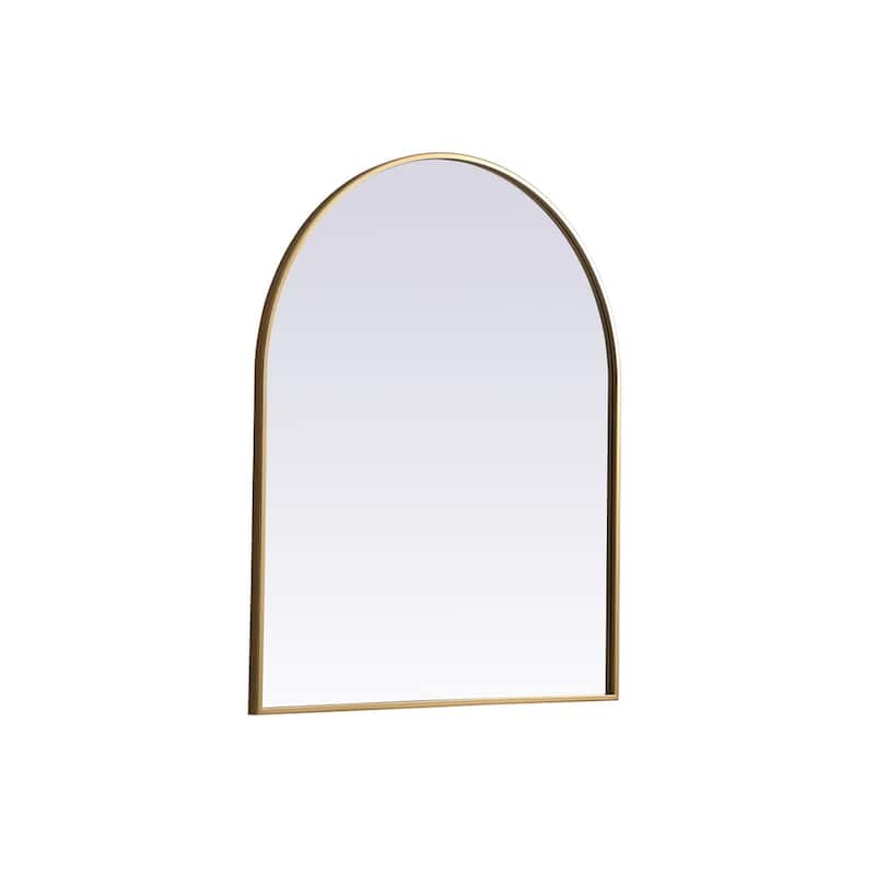 Indigo Home Metal Frame Arch Mirror 30x36 Inch