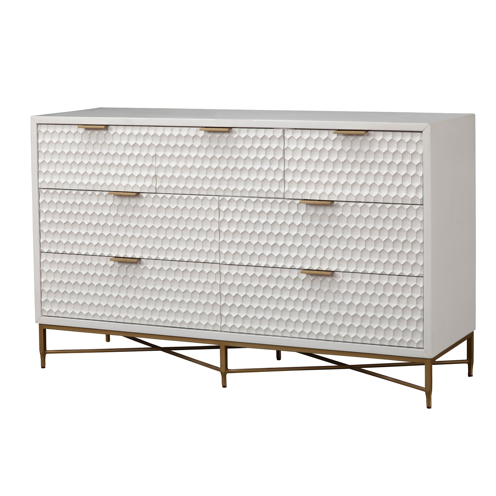 Origins by alpine white pearl store wood 2 drawer nightstand in white