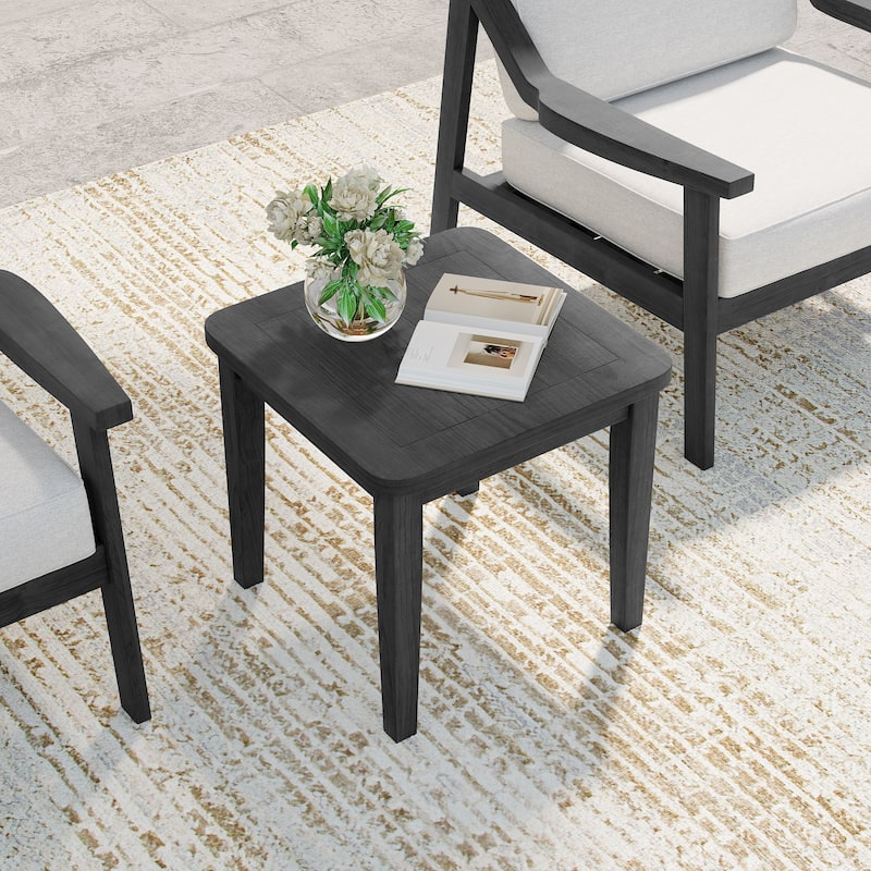 All Weather Outdoor Wood Side Table