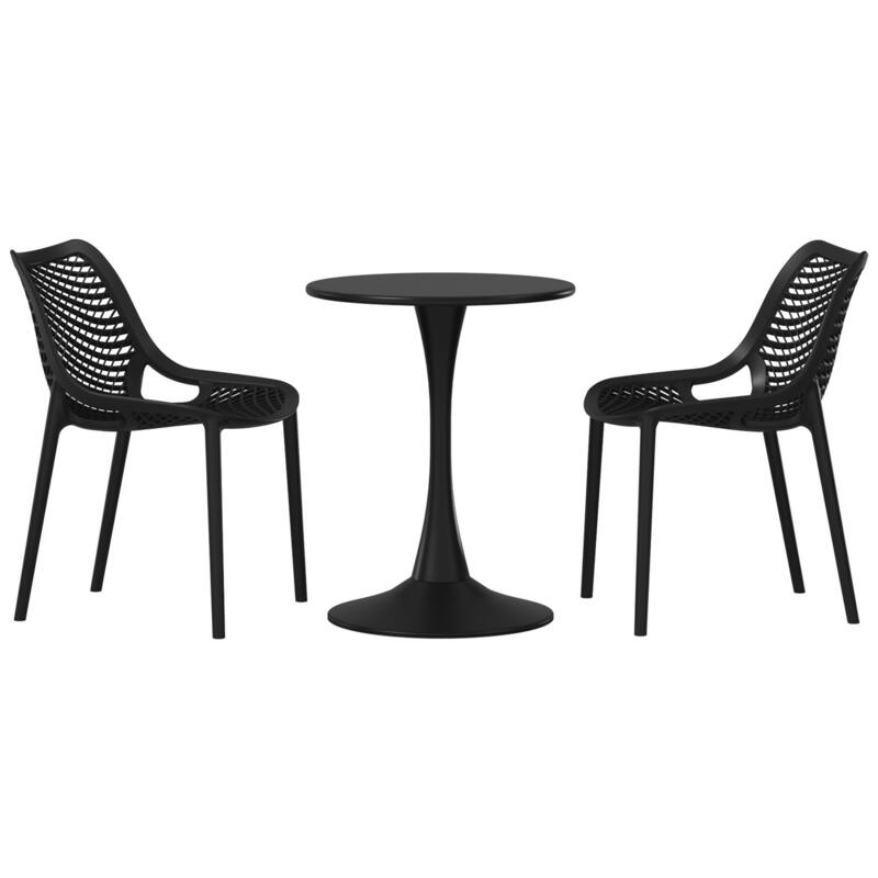 Frond and Form 2-Person Outdoor Round Dining Set