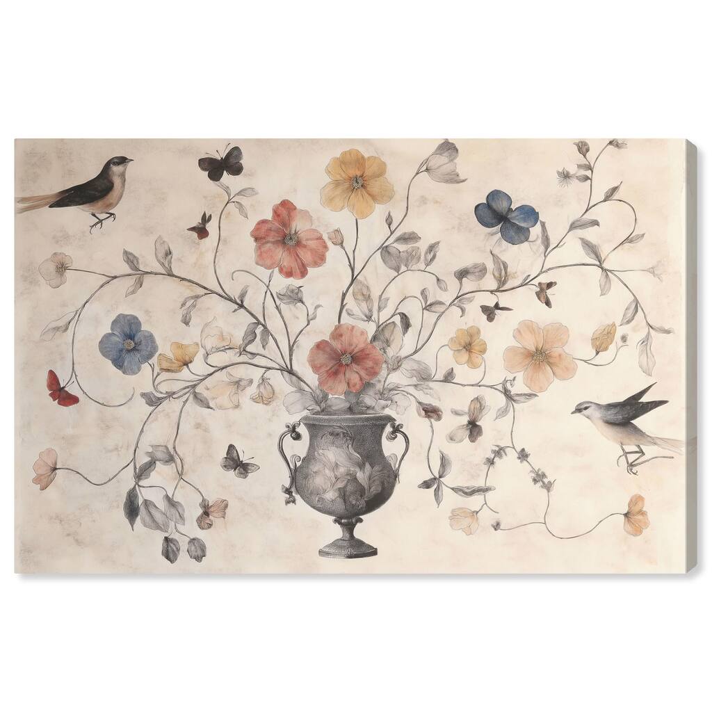 Antique Bouquet Canvas by Art Remedy, Gallery Wrapped