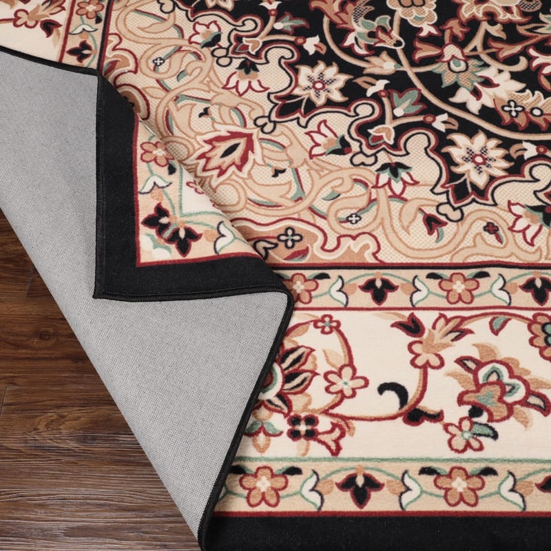 Superior Chatou Floral Medallion Washable Indoor Runner or Area Rug