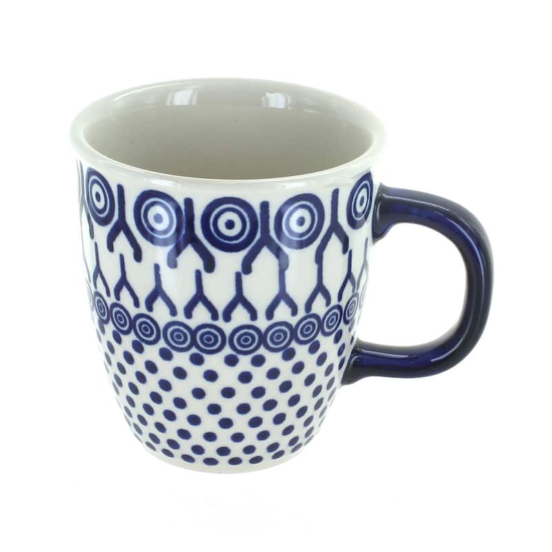Blue Rose Polish Pottery Manufaktura Coffee Mug