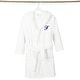 preview thumbnail 101 of 100, Sweet Kids 100% Polyester SUPER PLUSH Double Brushed Hooded Bathrobe with Navy Script Monogram