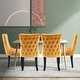 preview thumbnail 37 of 39, KATA Velvet Upholstered Wingback Dining Chairs Set of 2