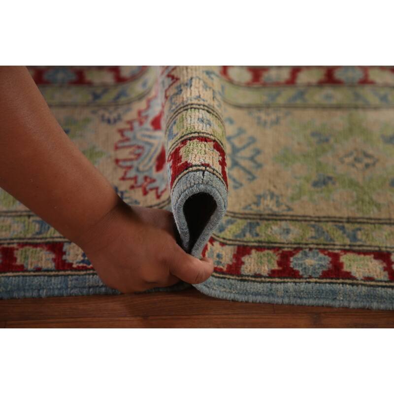 All-Over Kazak Oriental Area Rug Wool Carpet - 9'2" x 11'10"