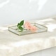 preview thumbnail 1 of 15, Veldra Gold Rectangular Fluted Glass Tray