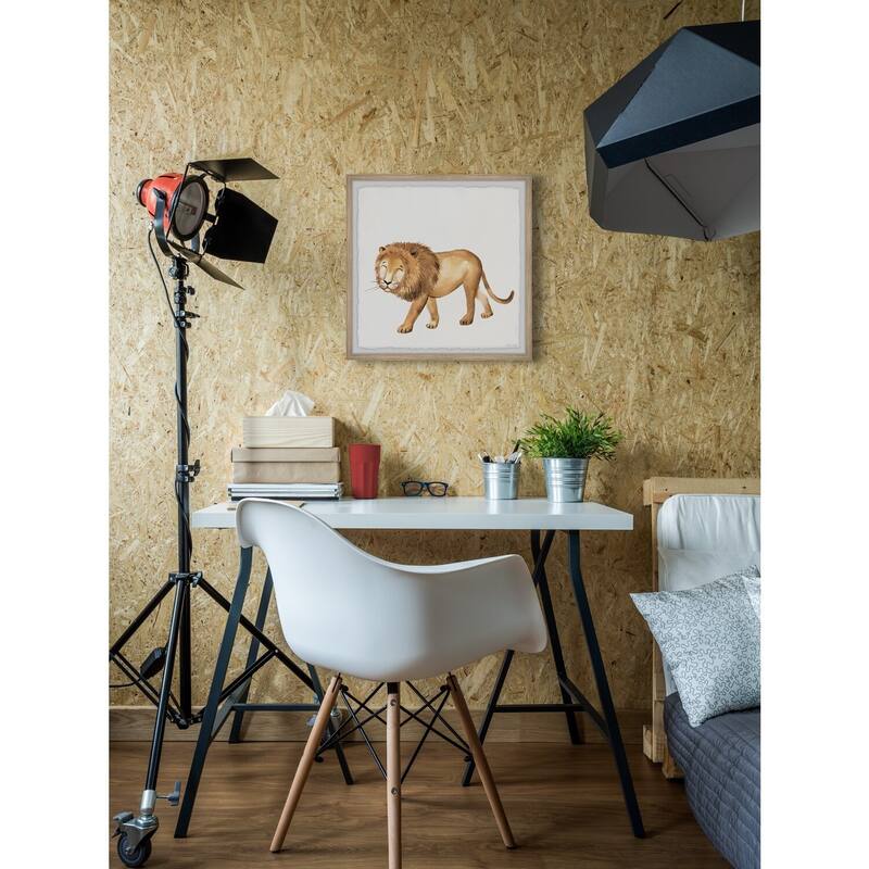 The Big Cat Framed Wall Art, Elegant Home Touch - Sophisticated Artwork for Refined Décor