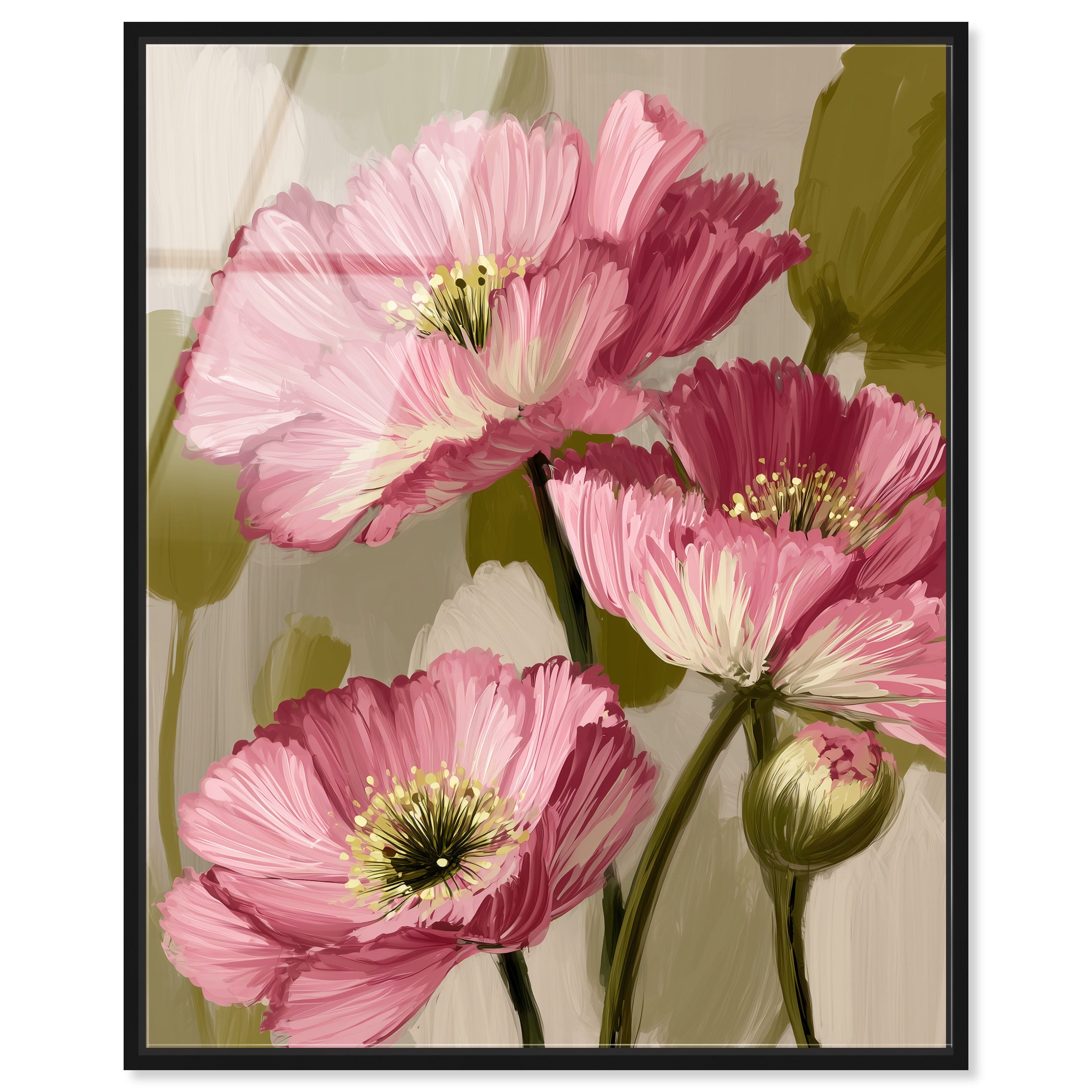 Wild Poppies II Bedroom Wall Decor Acrylic Print by Art Remedy