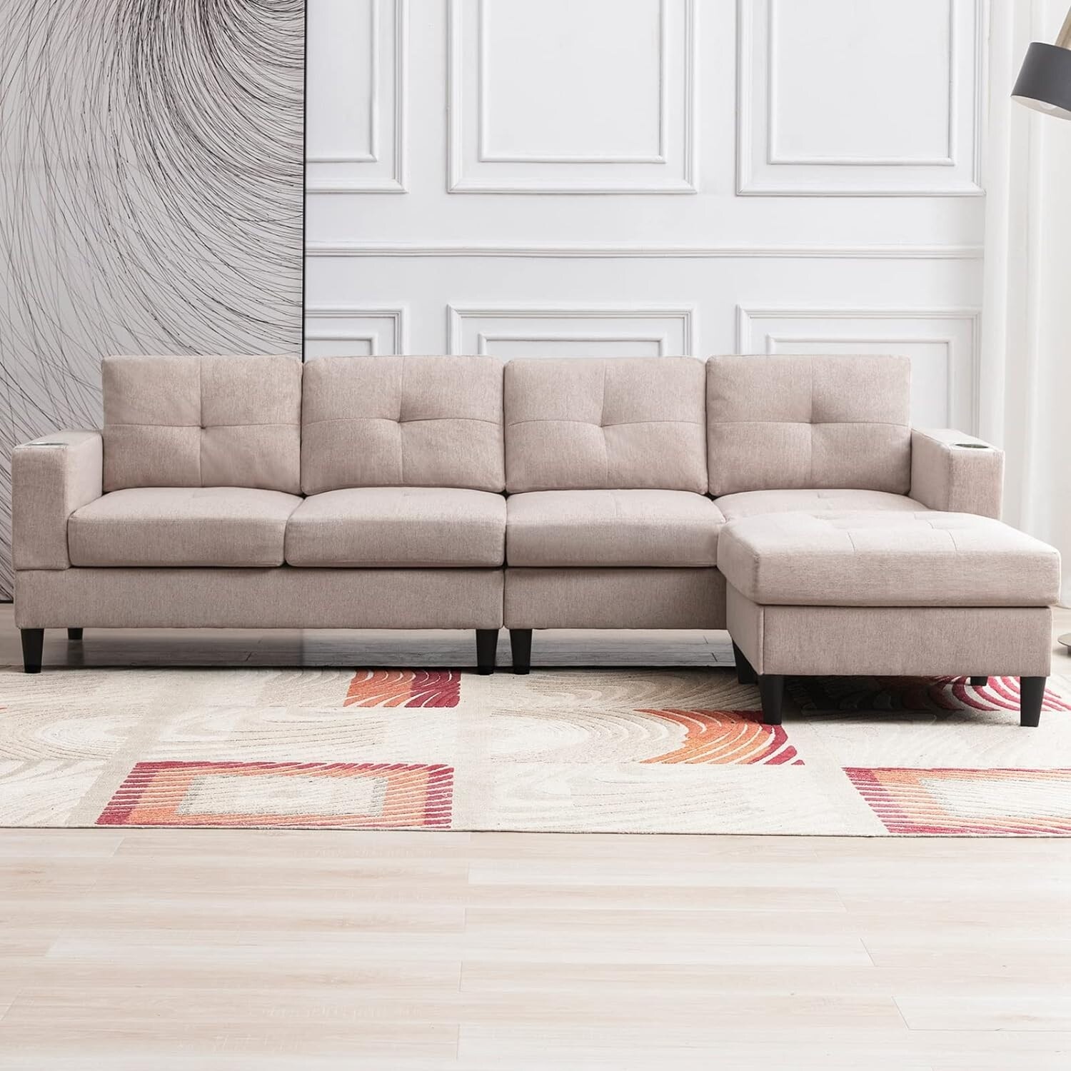 Walsunny outlet convertible sectional