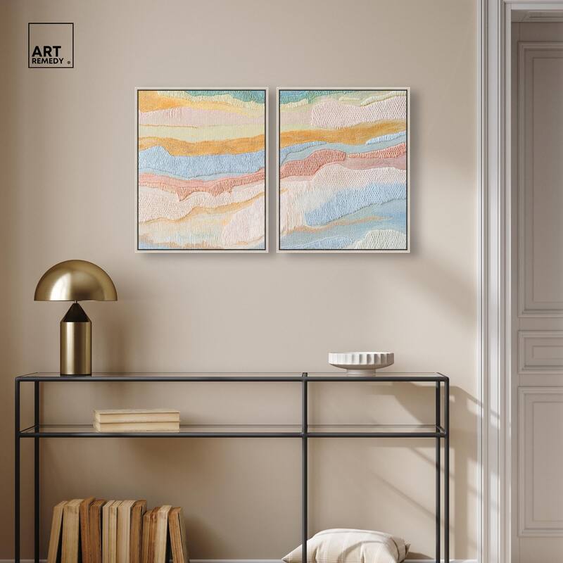 Morning Calm III Canvas Set of 2 by Art Remedy