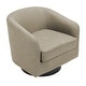 preview thumbnail 130 of 143, Modern 360°Swivel Accent Chairs Barrel Armchairs