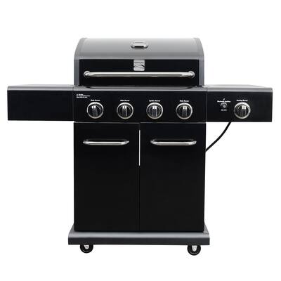 Kenmore 4 Burner plus Searing Side Burner Grill with Black Chrome
