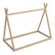 preview thumbnail 13 of 12, Wood Twin Size Tent Bed for Kids, Low-Floor Bed, House Shape Tent Bed Frame for Boys Girls Teens, Without Slats