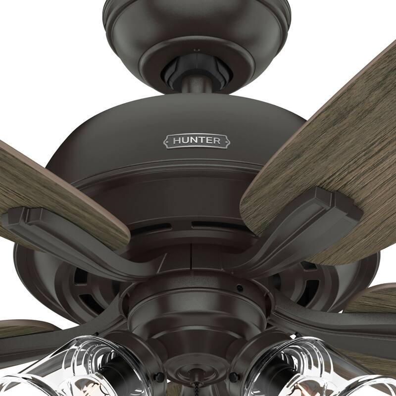 Hunter 60" Dondra Ceiling Fan with LED Light Kit and Pull Chain, Formal, Transitional