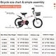 preview thumbnail 15 of 53, 18 Inch Sporty Kids Bike with Training Wheels and Stand Adjustable Saddle, Aged 5-10 years tall Height 39-49 inches