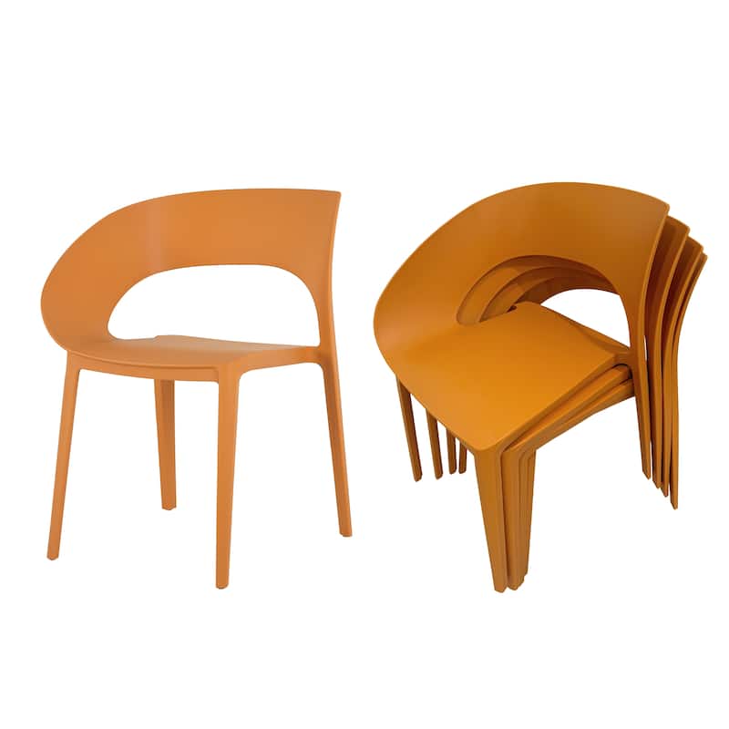 4-Pack Modern Polypropylene Chairs