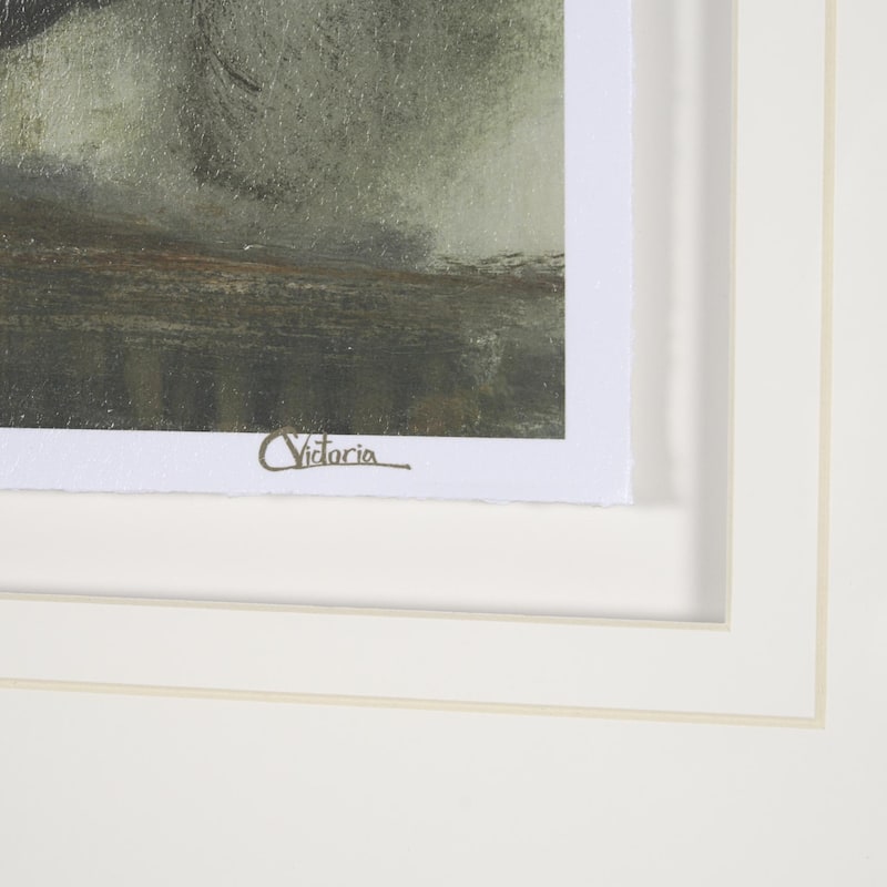 Secret Garden II by Mercana Studio a Hand Embellished Textured Framed Art Print Matted under Glass