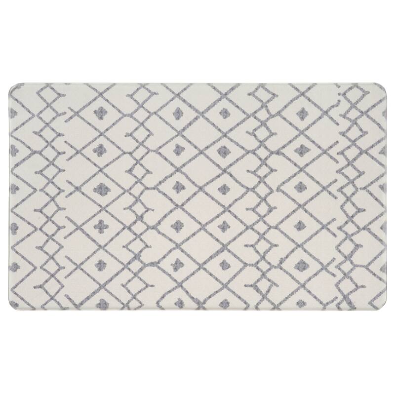 World Rug Gallery Modern Boho Trellis Anti Fatigue Standing Mat