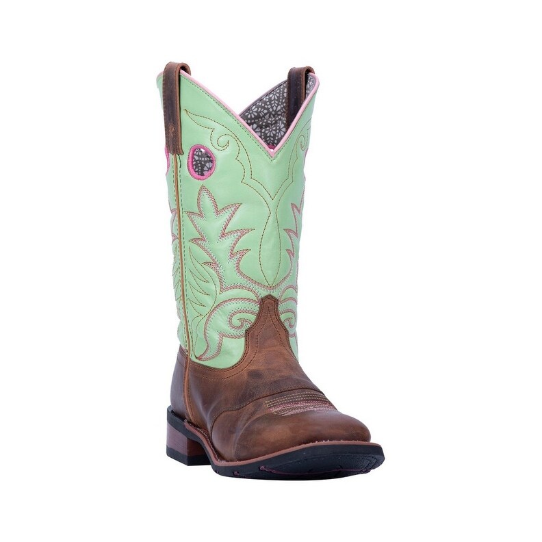 green cowboy boots womens