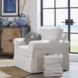 Gray hotsell slipcover chair