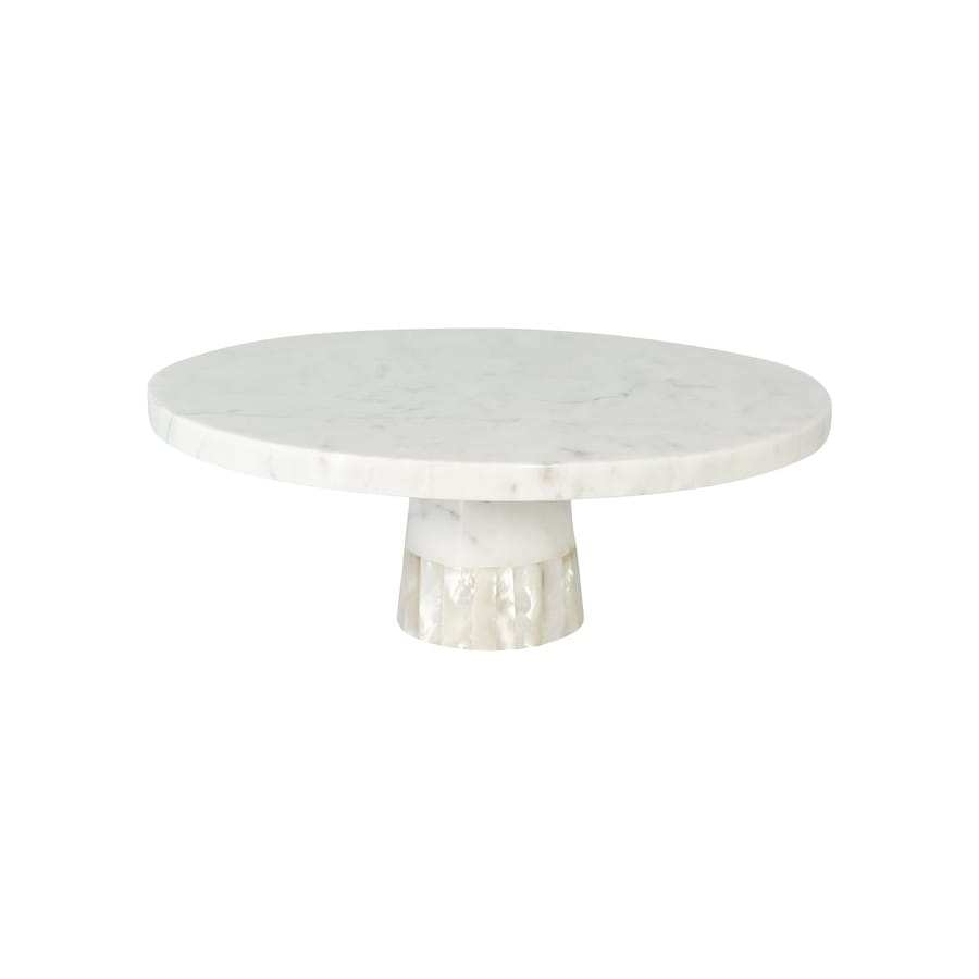 Anaya Mother of Pearl Marble Cake Stand